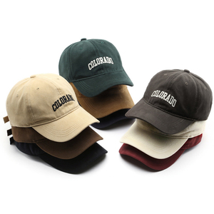 Bông Chino Twill vải khuyến mại không có cấu trúc Mũ bóng chày CHA hat với Colorado thêu logo cho nam giới - Product Image 2