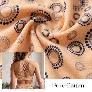 Tela de Algodón Tejida Personalizada 30S*30S 68x68 con Estampado Digital de Círculos Concéntricos para Ropa y Decoración del Hogar, Venta al <span class=keywords><strong>Por</strong></span> Mayor - Product Image 2