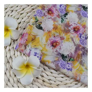 Thấp Moq Tùy Chỉnh In Kỹ Thuật Số Ai Cập Hoa Hồng Flower In Hoa Kỹ Thuật Số May In 100% Cotton Vải Hữu Cơ Cho Bé