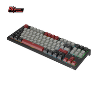 Teclado Mecánico para Juegos Royal Kludge RK R87, Retroiluminación RGB, Teclado con Cable para Computadora, Interruptores Rojos, Teclas Tailandesas