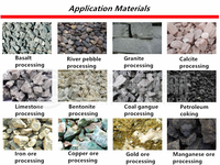 Machine broyeur haute puissance, recyclage des puces de marbre, pour enlever les rochers en or, ensemble complet,