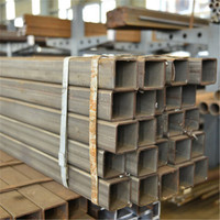 Tube carré en acier laminé à chaud GB/T 1591 Q390B Q420B 50x50-200x200mm, paroi 6-20mm pour cadre de support de conduite de génération hydroélectrique