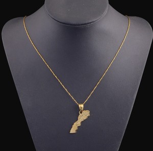 Collar con colgante de <span class=keywords><strong>mapa</strong></span> de Maroc, cadenas, collar marroquí, regalo de <span class=keywords><strong>África</strong></span> para mujer y Niña - Product Image 5