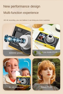 Camera Selfie với bộ lọc làm đẹp màn hình phía trước 60mp 4K video tự động lấy nét nhẹ cho quà tặng cô gái - Product Image 4