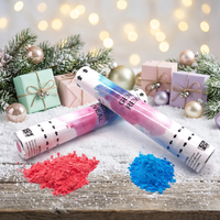 Lanceur/Blaster de confettis télécommandé pour effets de scène, révélation du sexe, fumée colorée et poudre Holi
