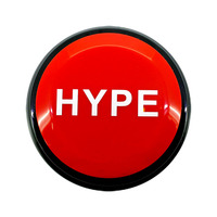 Bouton Sonore Hype Hip Hop Effet Klaxon Sonore DJ Fête Bruiteuse Jouet de Bureau Amusant Buzzer de Célébration Logo Personnalisé