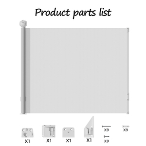 Barrière de sécurité rétractable pour enfants, barrière de sécurité pour <span class=keywords><strong>escalier</strong></span> intérieur, barrière de jeu pour bébé, pliable, installation facile, matériau plastique - Product Image 3