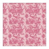 Nappe personnalisée en lin rose imprimé, nappes de style campagnard français pour événements