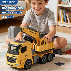 Camion pelleuse à inertie personnalisé en gros, échelle 1:16, avec lumières et sons, portes ouvrables, jouet de construction pour enfants, assortiment de jouets pour enfants - Product Image 6