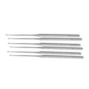 Cureta para Oído, Punta Recta, Alta Calidad, 10 Piezas, Juego Ortopédico de 6.5 Pulgadas, Acero Inoxidable, Certificado CE - Product Image 4