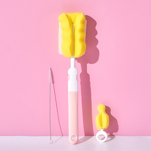 Juego de cepillos para biberones, esponja, herramienta de limpieza de pajitas y tetinas para accesorios de alimentación infantil - Product Image 2
