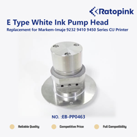 Tête de pompe à encre blanche de type E Ratopink EB-PP0463, remplacement pour imprimante CIJ Markem-Imaje séries 9232 9410 9450