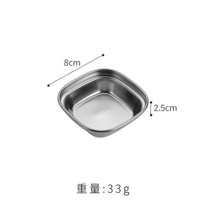 Electro-Polished Stainless Steel 3-Compartment Food Container Rectangular Easy To Clean Non-Slip Base Minimalist Design - Product Image 5