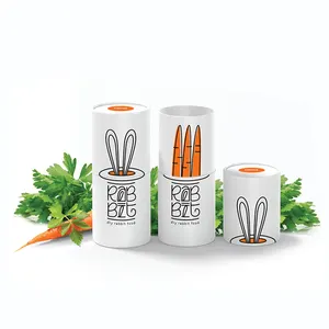 Popular Alumínio Foil Inner Cylinder Vazio Papel Embalagem Latas para Lanches Chocolate e Bolo Pet Food