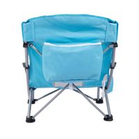 Chaise pliante légère en fer avec porte-gobelet et compartiment isotherme, design moderne, siège bas pour activités de plein air, plage, pêche, camping