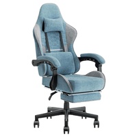 Chaise de jeu ergonomique personnalisée - Design moderne, cuir PU extensible, pivotant à 360 degrés, hauteur réglable, dossier haut, chaise d'ordinateur