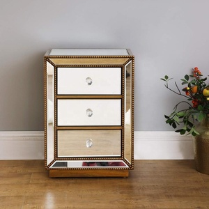 High Quality New Design Modern <strong>Glass</strong> <strong>Side</strong> <strong>Table</strong>/Nightstand for Bedroom Living Room &amp; Apartment-Source Factory Direct Sale - Product Image 4