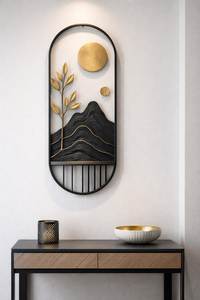 Arte Metálico de Pared de Primera Calidad con Diseño de Hojas para Decoración Moderna del Hogar y Exhibición en Paredes de Oficina - Product Image 2