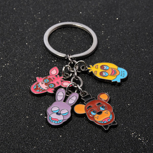 Porte-clés en émail <span class=keywords><strong>FNAF</strong></span> Fazbear, anime tendance, pour sac à dos, vêtements, breloques, cadeau de vacances pour enfants - Product Image 5