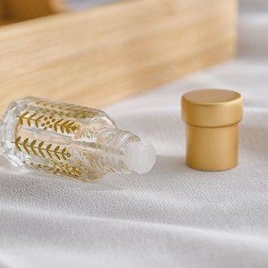 Flacone Vuoto da 3ML 6ML 10ML con Foglia d'Oro, Flacone Contagocce in Vetro per <span class=keywords><strong>Olio</strong></span> Essenziale con Bastoncino Dosatore, Piccolo Flacone Vuoto per Profumo - Product Image 6