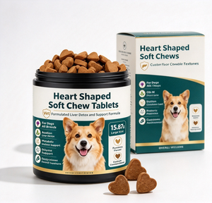 Suplemento Masticable Suave para la Desintoxicación del Hígado en Perros, Promueve la Salud Hepática con Cardo Mariano y Probióticos, OEM - Product Image 1