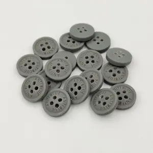 custom designer fancy plastic rubber buttons for polo shirt