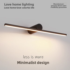 Đan Mạch thiết kế tối giản <span class=keywords><strong>LED</strong></span> dải tường ánh sáng gương phía trước Bắc Âu đơn giản hiện đại hình ảnh chiếu sáng hành lang nền phòng tắm - Product Image 2