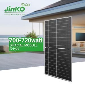 JINKO แผงเซลล์แสงอาทิตย์แบบโมโนไฟเสือนีโอ N ชนิด700วัตต์705วัตต์710W 715W 720W โมดูลใบหน้าโมโนคริสตัลไลน์ - Product Image 1