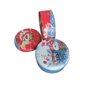 New Style Round Gift Coin Candy Game Metal Tin Box Metal Cooler Box Customized Service Sheet Metal Fabrication