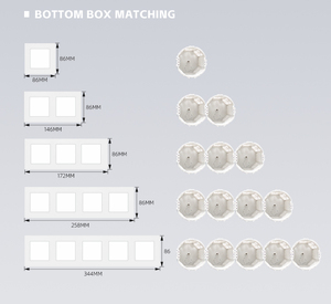 EU chuyển đổi tiêu chuẩn trắng đen vàng Xám tấm Tường ánh sáng Tường chuyển đổi 1 <span class=keywords><strong>Gang</strong></span> 1 cách <span class=keywords><strong>2</strong></span> cách chuyển đổi điện - Product Image 5