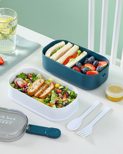 Juego de Lonchera Escolar de Plástico Syh697 al por Mayor con Botella de Agua para Envasado de Alimentos - Product Image 2