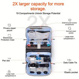 Estuche de Almacenamiento Resistente al Agua, Plegable en 4 Partes, para Dispositivos Electrónicos de Viaje, Organizador para Cable Pocket 3, Banco de Energía, Nuevo 2026 - Product Image 3