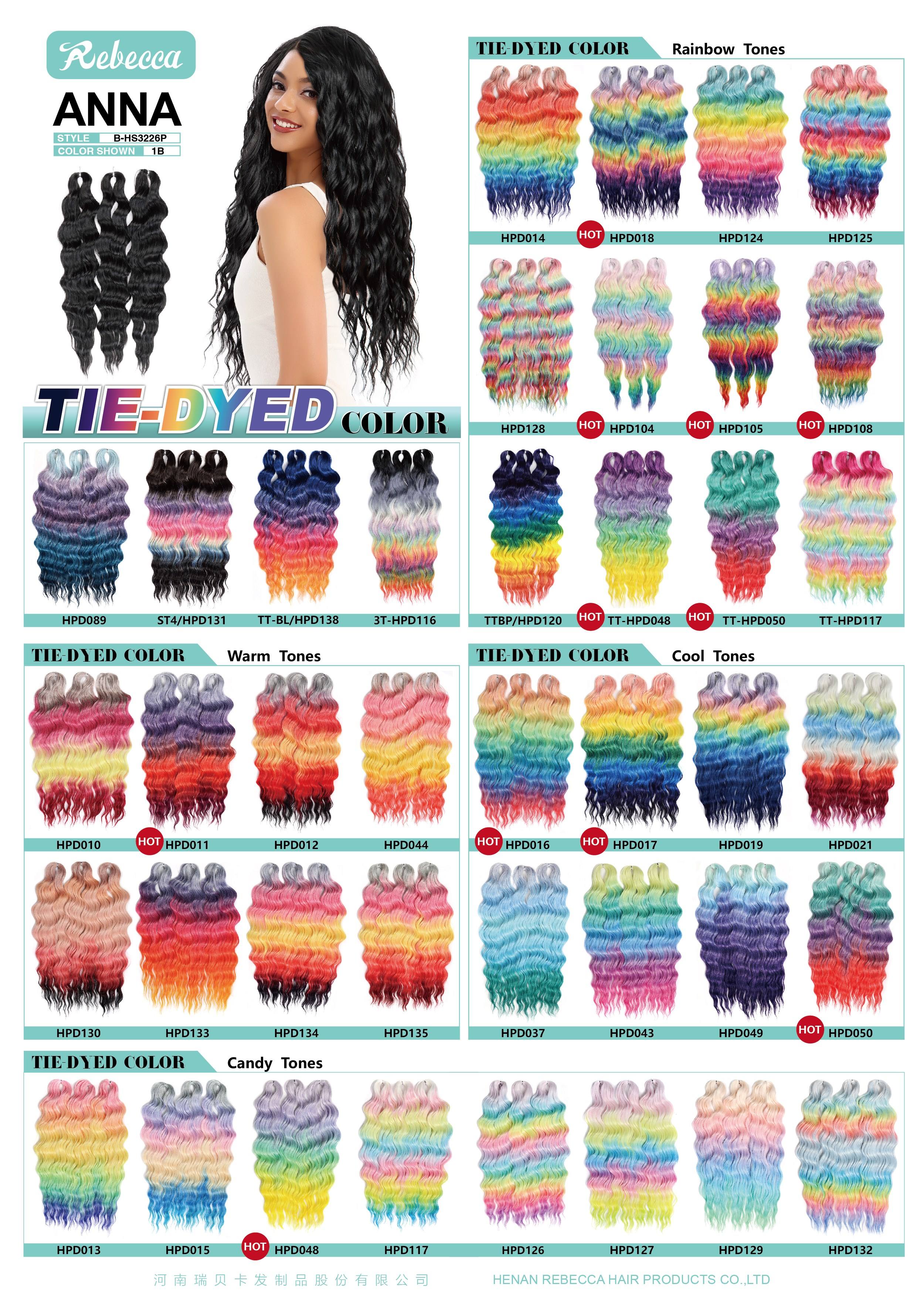 Wholesale High Quality Premium Fiber Heat Resistant Deep Wave Ombre Blonde Braids Crochet Braiding Synthetic Hair Extensions