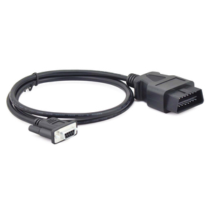 Cabo personalizado 60 CM OBD2 16 Pinos para RS232 macho OBD II para fêmea DB9 DB 9 Pinos Conector Cabo de fio de dados para Laptop