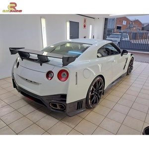 กันชนหลังคาร์บอนไฟเบอร์บางส่วนสไตล์ Nismo พร้อมดิฟฟิวเซอร์หลังสำหรับ Nissan GTR R35 ปี 2008-2016 ชุดแต่งคาร์บอนลิปหลังสำหรับรถยนต์ - Product Image 5