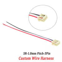 Connecteur JST 03SR-3S personnalisé, série Sr, 3 broches, pas de 1,0 mm, connecteur IDC, fil à fil, 30AWG
