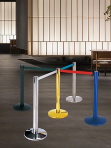 Niedriger Preis Edelstahl <span class=keywords><strong>Queue</strong></span> Pillar Rod Gold Silber Schwarz Einziehbare Crowd Control <span class=keywords><strong>Queue</strong></span> Bracket - Product Image 3