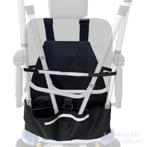 Sac de rangement pour aide à la marche Zehan, 65x62cm, noir, pour dossier de fauteuil roulant, accessoires de réadaptation - Product Image 1