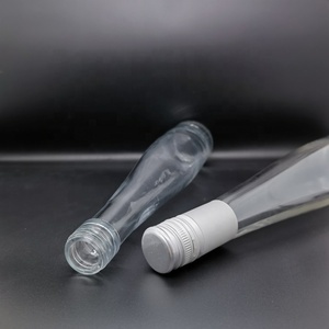 Botellas de Vidrio Vacías, Transparentes, Redondas y Cónicas de 375 ml (12 oz) para Licor, Vino, Whisky, Botella de Vidrio para Bebidas Espirituosas con Cuello Largo - Product Image 6