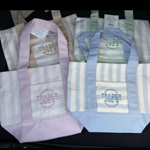 Bolsa de Compras de Lona con Diseño de Rayas, Ecológica, de Moda, Edición 2026, Estilo Informal - Product Image 6