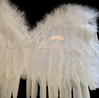 Ailes d'ange en plumes teintées magnifiques en gros pour les costumes de fête, les festivals, Halloween, le carnaval et le cosplay
