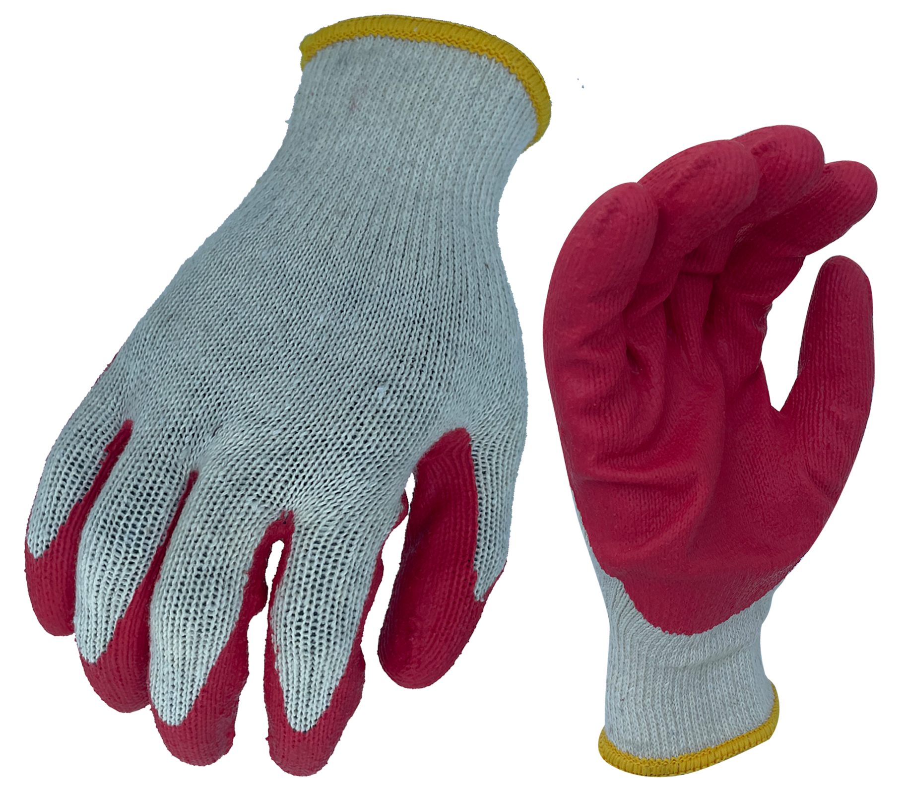 Cotton Latex Coated Protective Gloves Anti-Slip Breathable Disposable Safety Gloves Construction Comfortable Polyester XL Labor