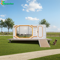Maison conteneur pliable de luxe 2025 de 20/40/30 pieds, design modulaire préfabriqué en acier pour hôtels