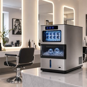 Máquina Comercial de Hielo en Esferas 2 en 1, 3cm y 6cm, Doble Producción 384/Day, Bajo Ruido 60dB, Barra Táctil Inteligente Automática, Para Hogar y Coche, OEM CE ETL - Product Image 1