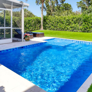 สระว่ายน้ำขนาดใหญ่แบบฝังดินคุณภาพพรีเมียมพร้อมบันไดและกระเบื้องโมเสคสำหรับสนามหลังบ้าน ประกอบง่ายสำหรับพ่อแม่ลูก สั่งทำได้ - Product Image 5