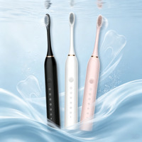 Brosse à dents électrique sonique économique rechargeable 2026 en promotion avec 4 têtes de brosse