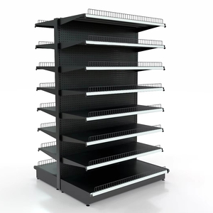 Hot Selling Metallic Supermarket <b>Rack</b> Multiple Layer Double Sided Gondola Display <b>Shelf</b> Supermarket Shelving - Product Image 1