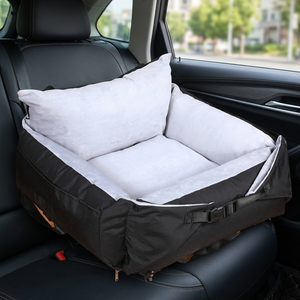Asiento de Coche Plegable para Perros Phoenix Fashion con Correa de Seguridad, Material de Fibra, Uso en las Cuatro Estaciones, Lavable a Máquina - Product Image 3