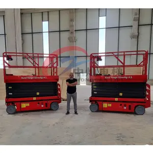 Small Mini Electric Mobile Scissor Lift Tables/ Hydraulic Self Propelled Scissor Lift Platform For Aerial Work