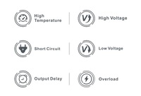Regulador de Voltaje Automático KEBO AVR TTB 3000VA de Aluminio 50/60Hz con Pantalla LED, Tipo Relé, Monofásico, Estabilizador de CA, Protección Contra Sobretensión